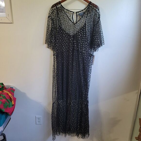 New Modcloth Shimmer and Swish Midi Dress Size 1X - Picture 2 of 10